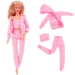 image-1 Pcs Pink Bjd Doll Clothing,Fashion Coat,Pants,Dress, For 30Cm And 11.8 Inch Bjd Dolls,Gift,Bjd Doll Accesories,Miniature Items