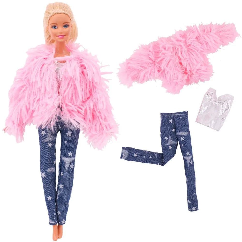 image-1 Pcs Pink Bjd Doll Clothing,Fashion Coat,Pants,Dress, For 30Cm And 11.8 Inch Bjd Dolls,Gift,Bjd Doll Accesories,Miniature Items