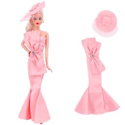 image-1 Pcs Pink Bjd Doll Clothing,Fashion Coat,Pants,Dress, For 30Cm And 11.8 Inch Bjd Dolls,Gift,Bjd Doll Accesories,Miniature Items