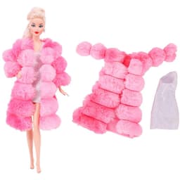 image-1 Pcs Pink Bjd Doll Clothing,Fashion Coat,Pants,Dress, For 30Cm And 11.8 Inch Bjd Dolls,Gift,Bjd Doll Accesories,Miniature Items