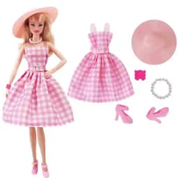 image-1 Pcs Pink Bjd Doll Clothing,Fashion Coat,Pants,Dress, For 30Cm And 11.8 Inch Bjd Dolls,Gift,Bjd Doll Accesories,Miniature Items
