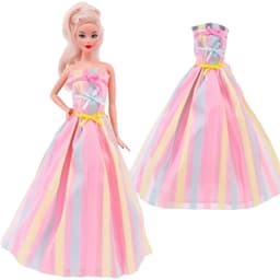 image-1 Pcs Pink Bjd Doll Clothing,Fashion Coat,Pants,Dress, For 30Cm And 11.8 Inch Bjd Dolls,Gift,Bjd Doll Accesories,Miniature Items