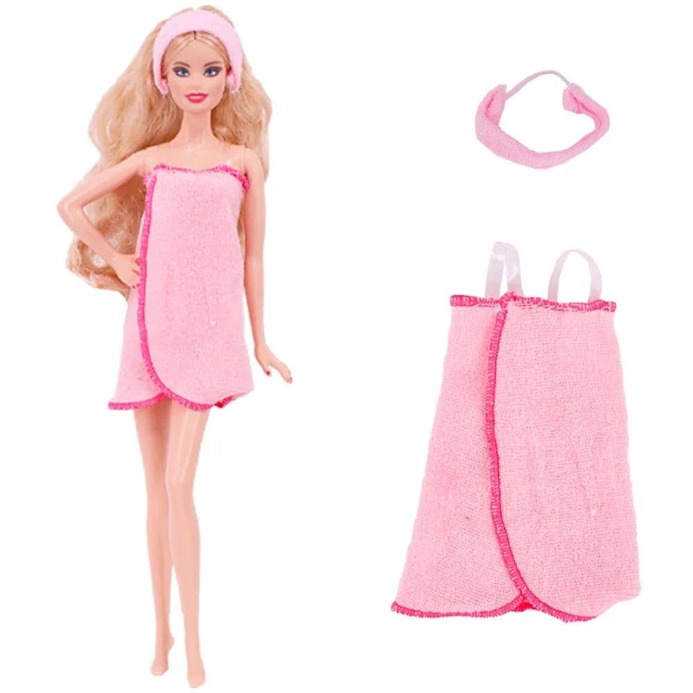 image-1 Pcs Pink Bjd Doll Clothing,Fashion Coat,Pants,Dress, For 30Cm And 11.8 Inch Bjd Dolls,Gift,Bjd Doll Accesories,Miniature Items