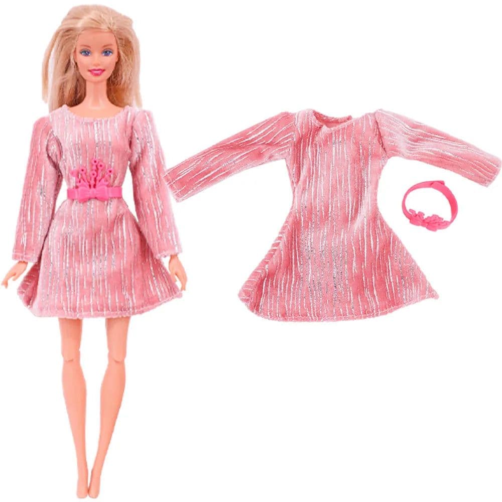 image-1 Pcs Pink Bjd Doll Clothing,Fashion Coat,Pants,Dress, For 30Cm And 11.8 Inch Bjd Dolls,Gift,Bjd Doll Accesories,Miniature Items