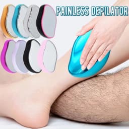 image-Hot Crystal Physical Hair Removal Eraser Glass Hair Remover Painless Epilator Easy Cleaning Reusable Body Care Depilation Tool