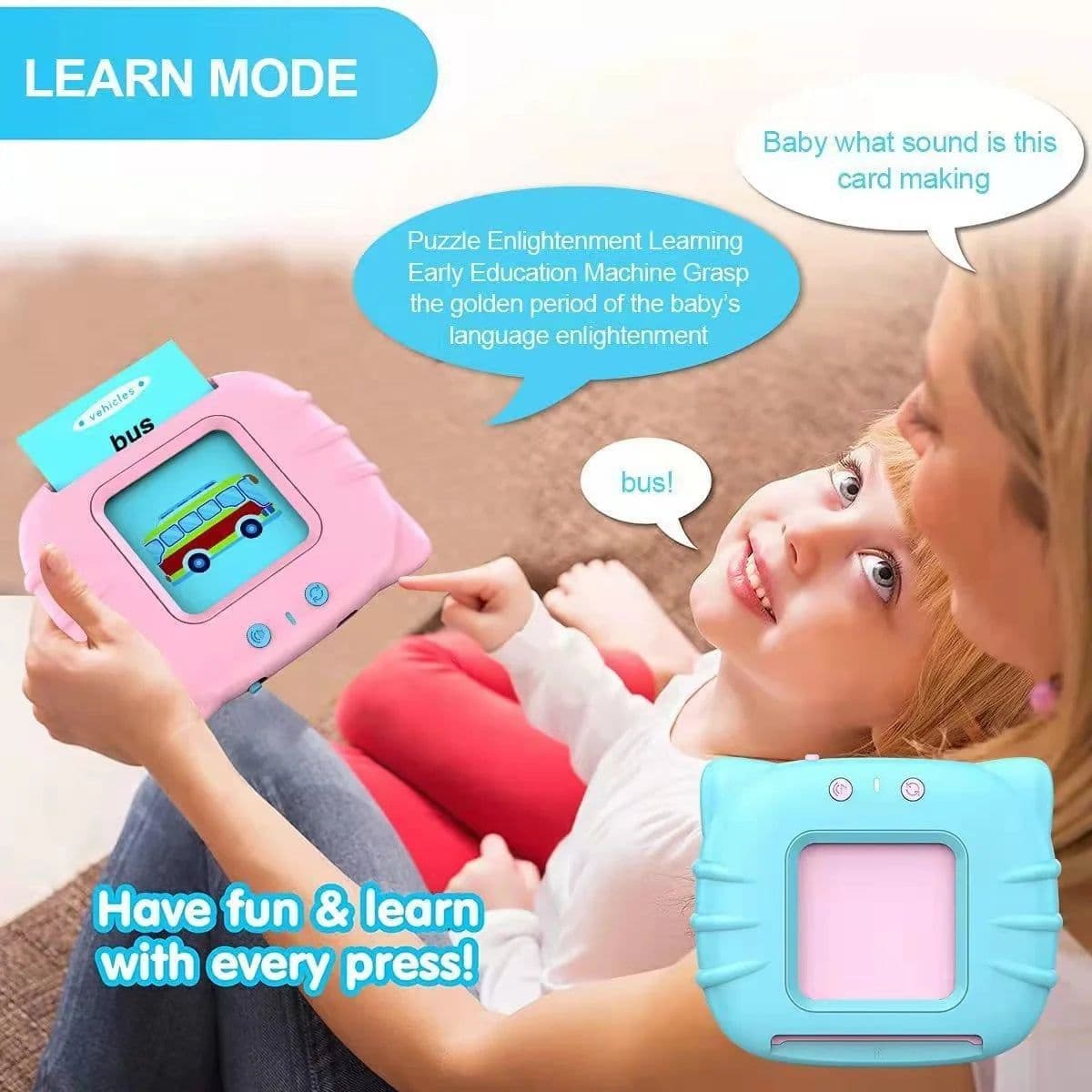 image-Kids Electronic Cognitive Cards Talking Flash Cards Audio Books Flashcards For Learn English Words Study Game Toys For Children