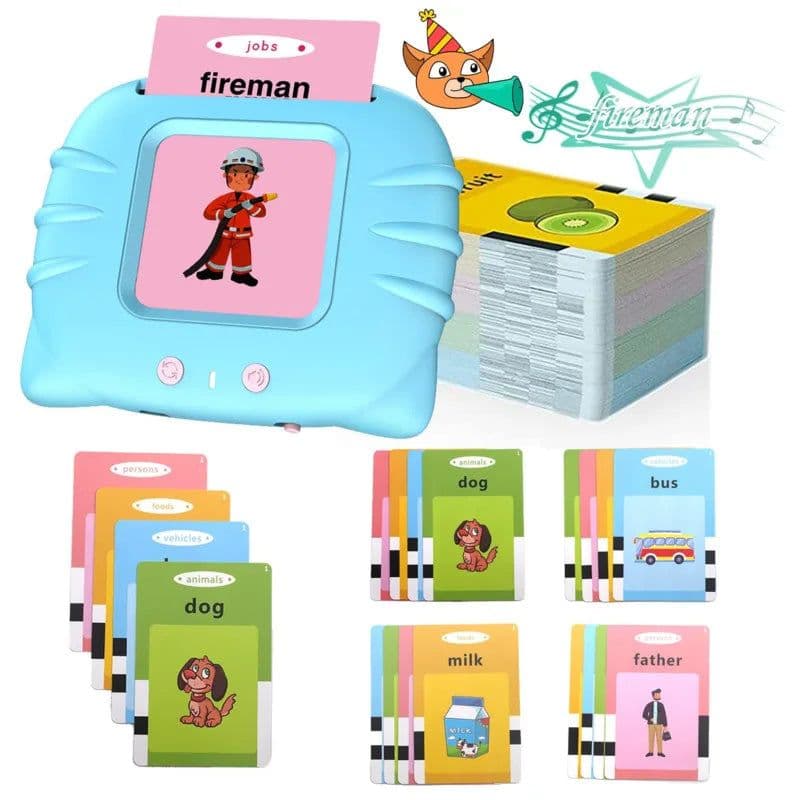 image-Kids Electronic Cognitive Cards Talking Flash Cards Audio Books Flashcards For Learn English Words Study Game Toys For Children