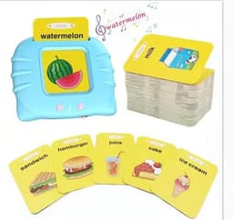 image-Kids Electronic Cognitive Cards Talking Flash Cards Audio Books Flashcards For Learn English Words Study Game Toys For Children
