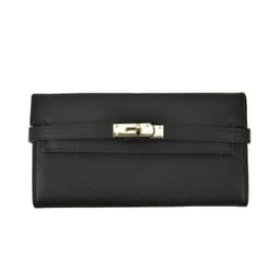 image-2024 Fashion Women's Wallet with Lychee Pattern and Lock Buckle Long Wallet Luxury Cowhide Solid Color Card Holder Coin Purse