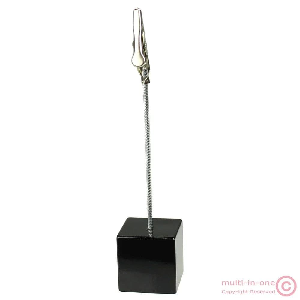 image-Color Cube Stand Alligator Wire Photo Clip,Memo Card Holder,Table Wedding Party Place Favor,Customized Gift Note Clamp