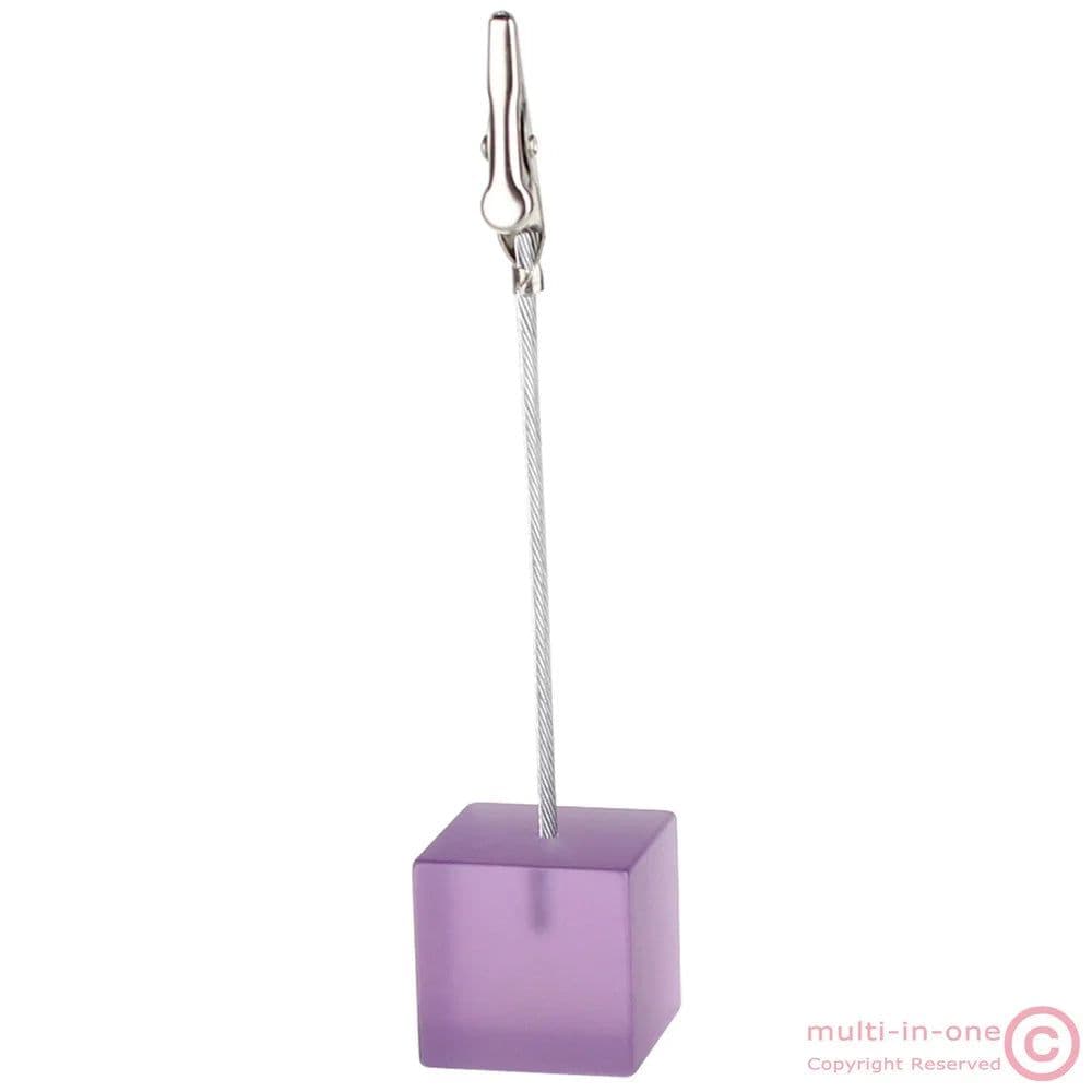 image-Color Cube Stand Alligator Wire Photo Clip,Memo Card Holder,Table Wedding Party Place Favor,Customized Gift Note Clamp