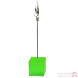 image-Color Cube Stand Alligator Wire Photo Clip,Memo Card Holder,Table Wedding Party Place Favor,Customized Gift Note Clamp