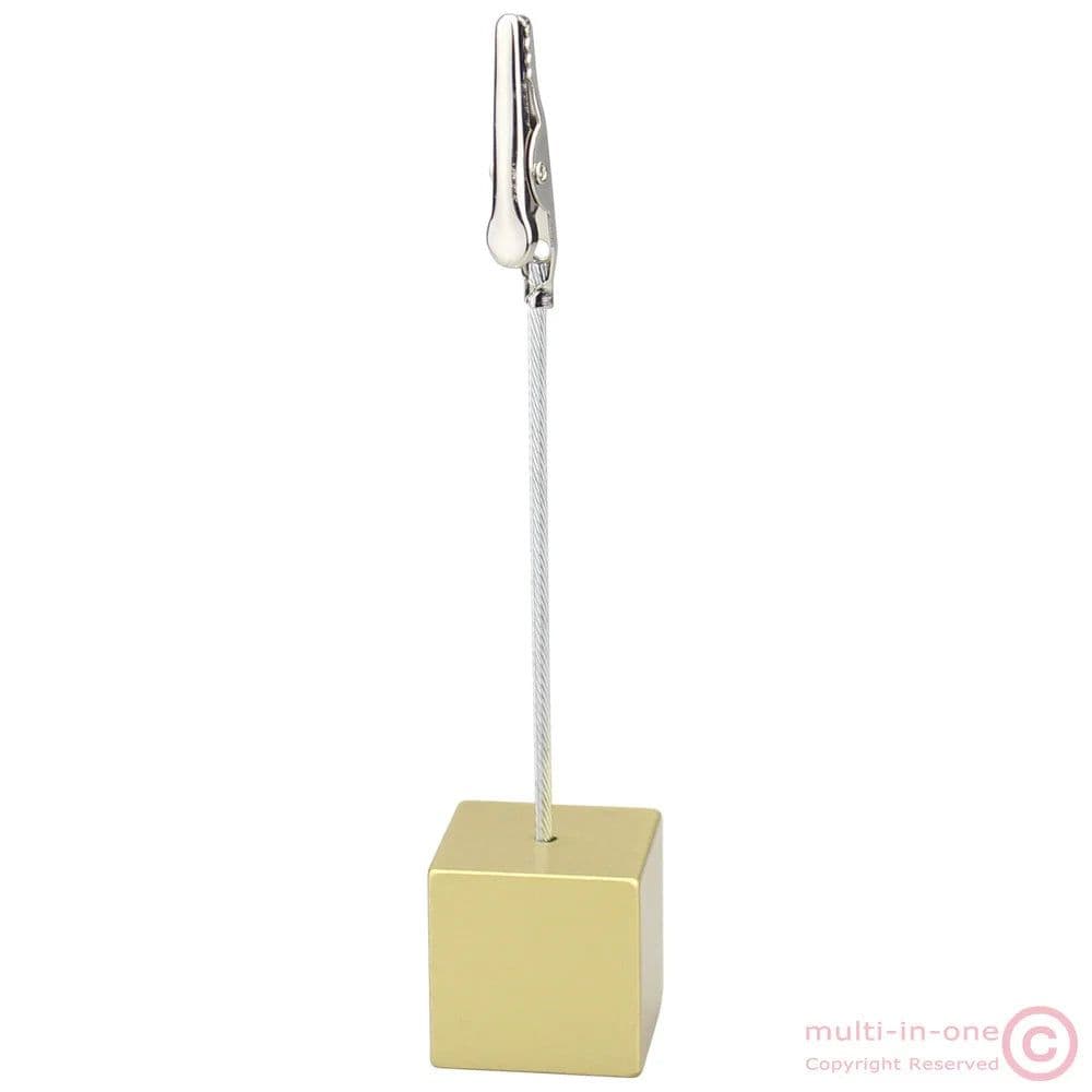 image-Color Cube Stand Alligator Wire Photo Clip,Memo Card Holder,Table Wedding Party Place Favor,Customized Gift Note Clamp