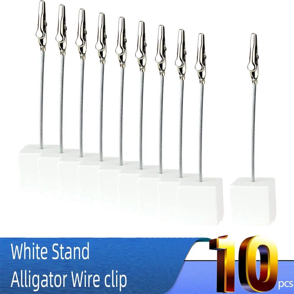 image-Color Cube Stand Alligator Wire Photo Clip,Memo Card Holder,Table Wedding Party Place Favor,Customized Gift Note Clamp