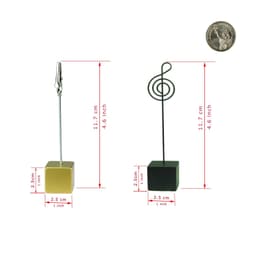 image-Color Cube Stand Alligator Wire Photo Clip,Memo Card Holder,Table Wedding Party Place Favor,Customized Gift Note Clamp