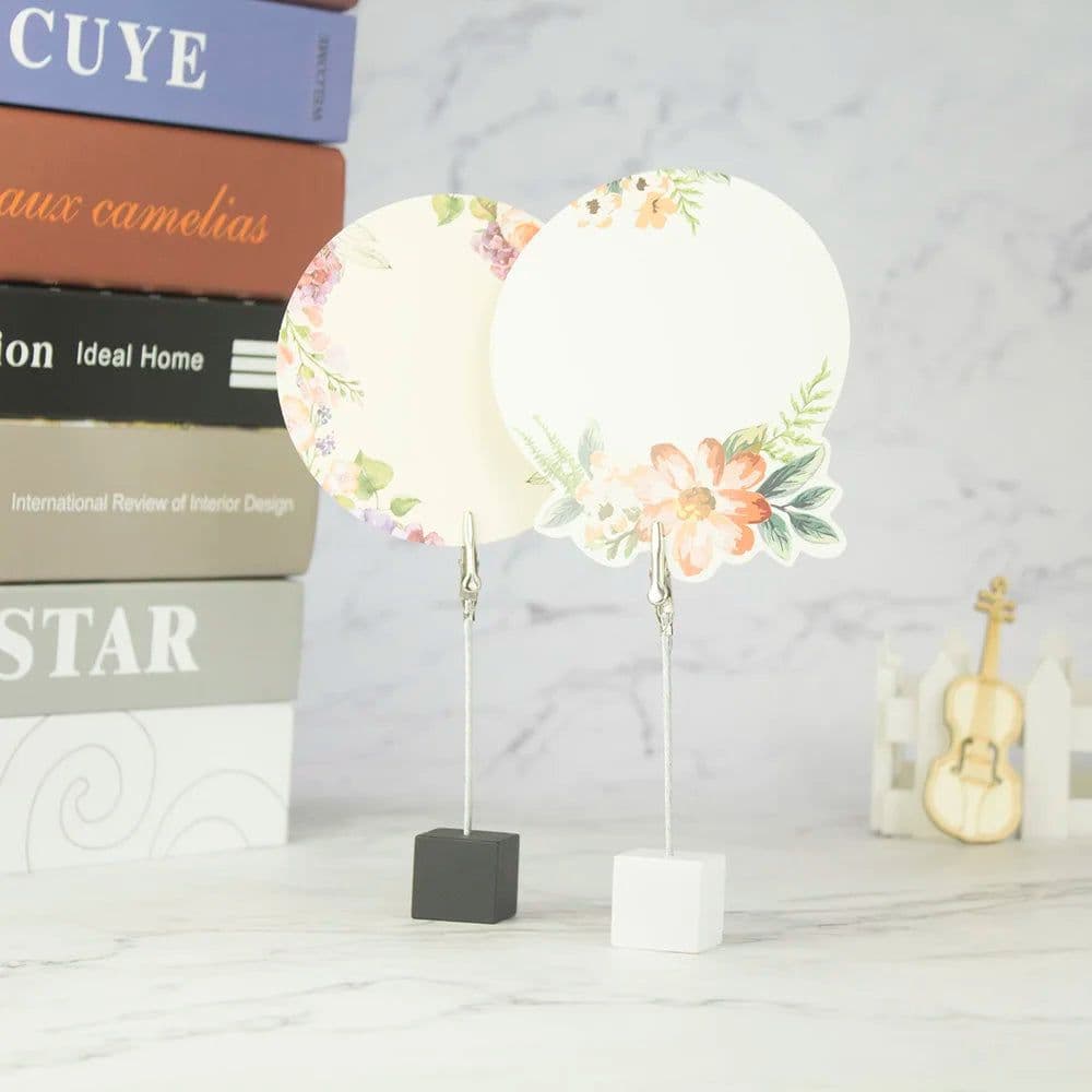 image-Color Cube Stand Alligator Wire Photo Clip,Memo Card Holder,Table Wedding Party Place Favor,Customized Gift Note Clamp