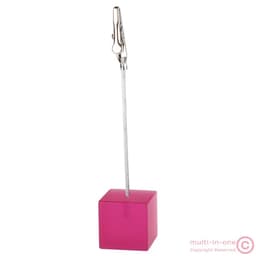 image-Color Cube Stand Alligator Wire Photo Clip,Memo Card Holder,Table Wedding Party Place Favor,Customized Gift Note Clamp