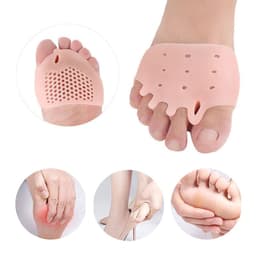 image-2pcs=1pair Toe Separator Hallux Valgus Corrector Finger Bunion Orthotics Protector Overlapping Forefoot Pad Foot Care Pedicure