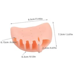 image-2pcs=1pair Toe Separator Hallux Valgus Corrector Finger Bunion Orthotics Protector Overlapping Forefoot Pad Foot Care Pedicure