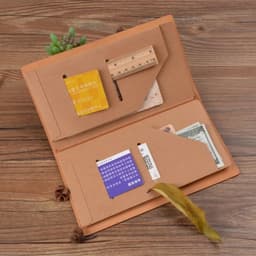 image-Moterm Kraft Paper File Holder For Travel Journal Notebook Accessory Vintage Retro Card Pocket Storage Standard/Pocket/Passport