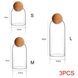 image-storage glass jar with wooden lid bottle kitchen mason jars with lid glass bottle container cereal dispenser canister