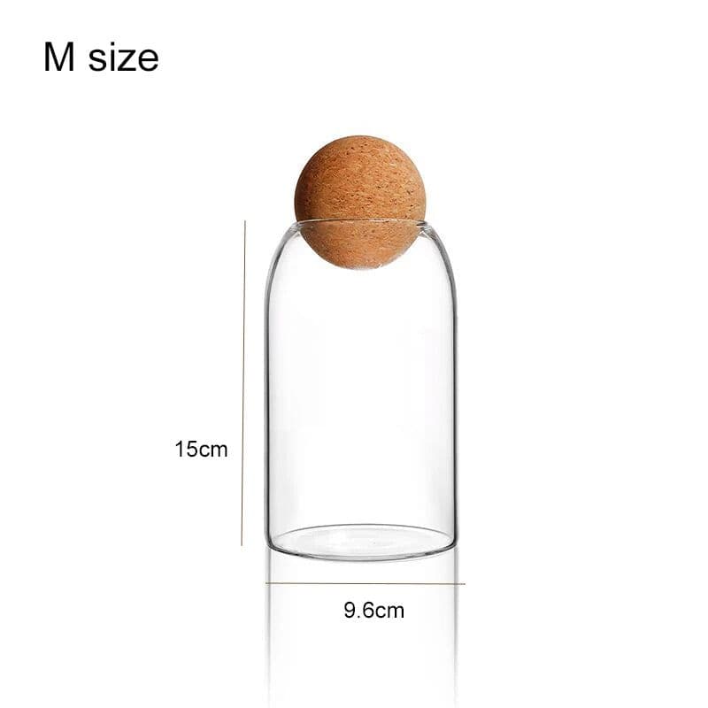 image-storage glass jar with wooden lid bottle kitchen mason jars with lid glass bottle container cereal dispenser canister
