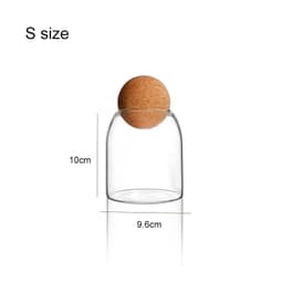 image-storage glass jar with wooden lid bottle kitchen mason jars with lid glass bottle container cereal dispenser canister