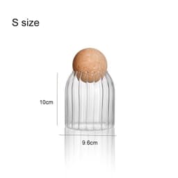 image-storage glass jar with wooden lid bottle kitchen mason jars with lid glass bottle container cereal dispenser canister