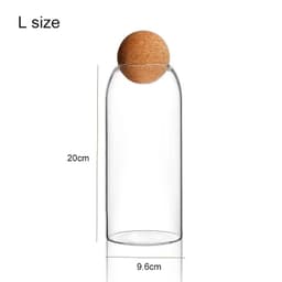 image-storage glass jar with wooden lid bottle kitchen mason jars with lid glass bottle container cereal dispenser canister