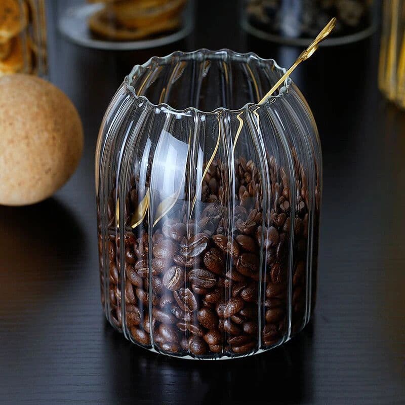 image-storage glass jar with wooden lid bottle kitchen mason jars with lid glass bottle container cereal dispenser canister