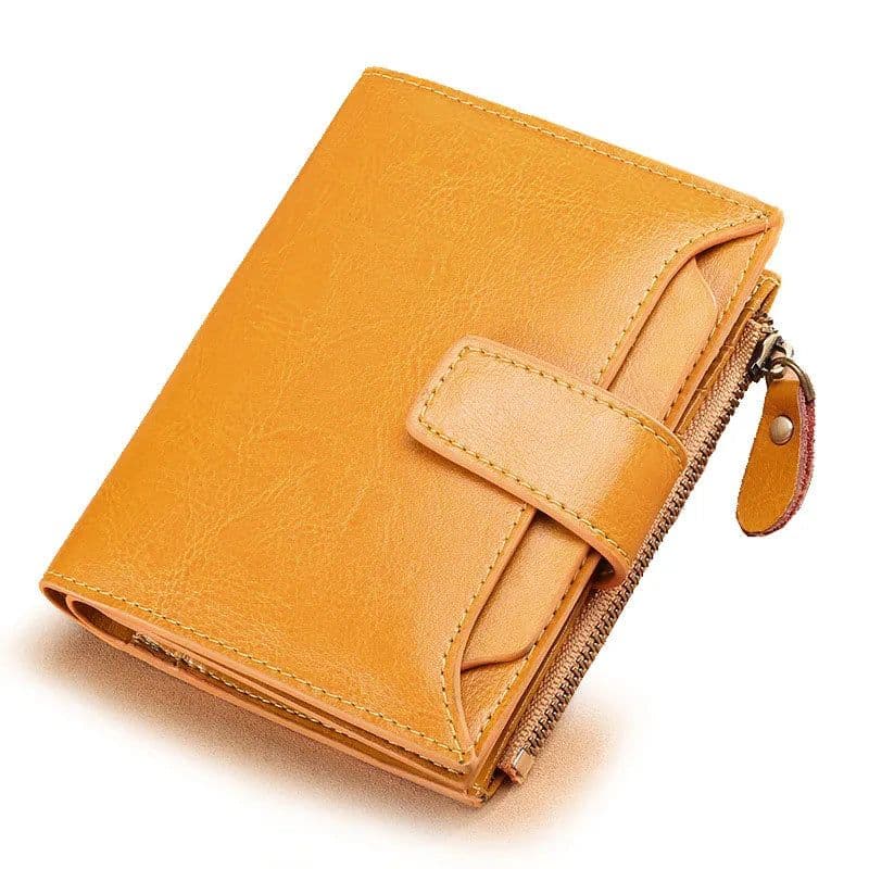 image-2024 New Short Women Wallets Genuine Leather Zipper Coin Pocket Women Purse Name Engraved Quality Card Holder Kpop Female Wallet