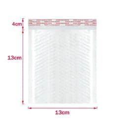 image-50Pcs Bubble Mailers White Poly Bubble Mailer Self Seal Padded Gift Bag Packaging Envelope Bags Book Shipping Package Bag