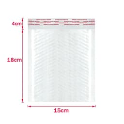image-50Pcs Bubble Mailers White Poly Bubble Mailer Self Seal Padded Gift Bag Packaging Envelope Bags Book Shipping Package Bag
