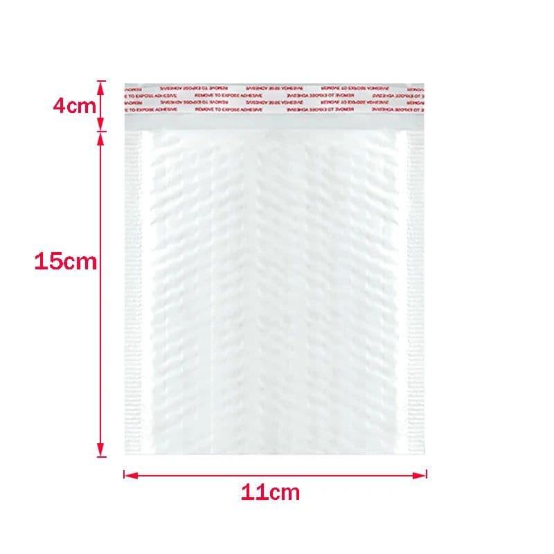 image-50Pcs Bubble Mailers White Poly Bubble Mailer Self Seal Padded Gift Bag Packaging Envelope Bags Book Shipping Package Bag