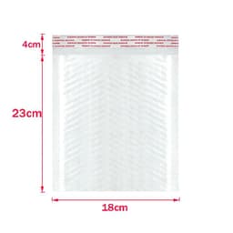 image-50Pcs Bubble Mailers White Poly Bubble Mailer Self Seal Padded Gift Bag Packaging Envelope Bags Book Shipping Package Bag