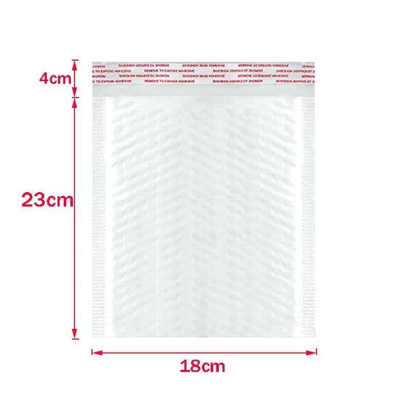 image-50Pcs Bubble Mailers White Poly Bubble Mailer Self Seal Padded Gift Bag Packaging Envelope Bags Book Shipping Package Bag