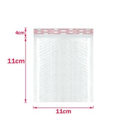image-50Pcs Bubble Mailers White Poly Bubble Mailer Self Seal Padded Gift Bag Packaging Envelope Bags Book Shipping Package Bag