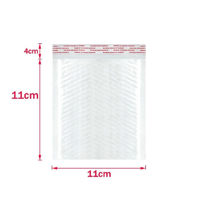 image-50Pcs Bubble Mailers White Poly Bubble Mailer Self Seal Padded Gift Bag Packaging Envelope Bags Book Shipping Package Bag