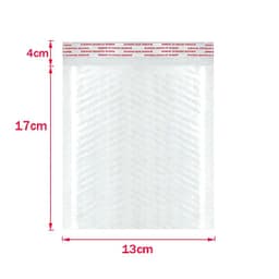image-50Pcs Bubble Mailers White Poly Bubble Mailer Self Seal Padded Gift Bag Packaging Envelope Bags Book Shipping Package Bag