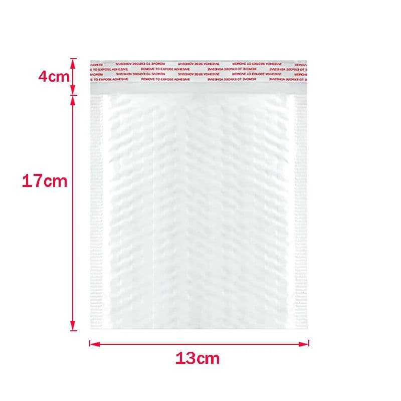 image-50Pcs Bubble Mailers White Poly Bubble Mailer Self Seal Padded Gift Bag Packaging Envelope Bags Book Shipping Package Bag
