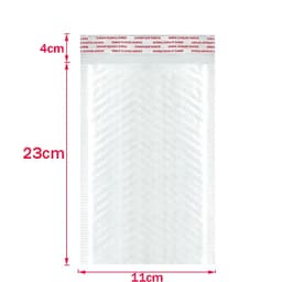 image-50Pcs Bubble Mailers White Poly Bubble Mailer Self Seal Padded Gift Bag Packaging Envelope Bags Book Shipping Package Bag