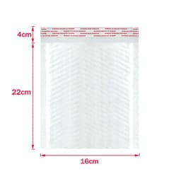 image-50Pcs Bubble Mailers White Poly Bubble Mailer Self Seal Padded Gift Bag Packaging Envelope Bags Book Shipping Package Bag