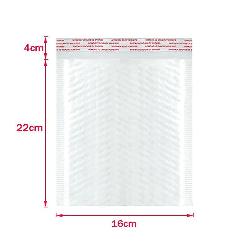 image-50Pcs Bubble Mailers White Poly Bubble Mailer Self Seal Padded Gift Bag Packaging Envelope Bags Book Shipping Package Bag