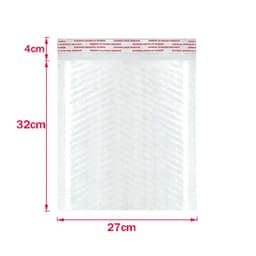 image-50Pcs Bubble Mailers White Poly Bubble Mailer Self Seal Padded Gift Bag Packaging Envelope Bags Book Shipping Package Bag
