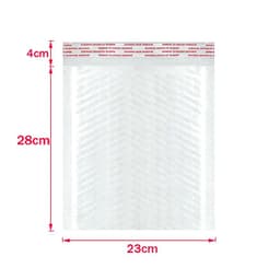 image-50Pcs Bubble Mailers White Poly Bubble Mailer Self Seal Padded Gift Bag Packaging Envelope Bags Book Shipping Package Bag