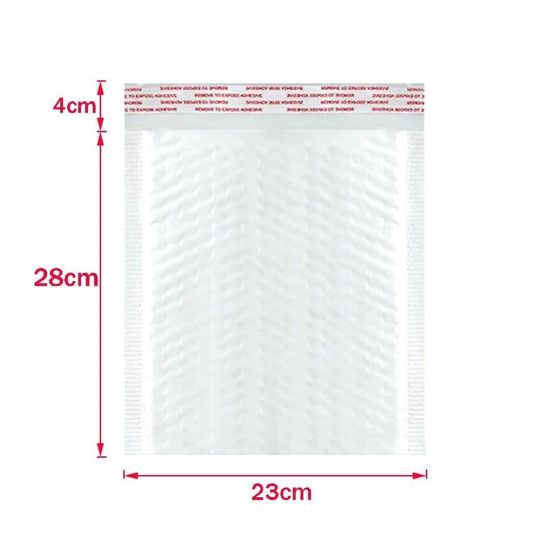 image-50Pcs Bubble Mailers White Poly Bubble Mailer Self Seal Padded Gift Bag Packaging Envelope Bags Book Shipping Package Bag