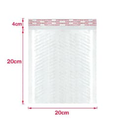 image-50Pcs Bubble Mailers White Poly Bubble Mailer Self Seal Padded Gift Bag Packaging Envelope Bags Book Shipping Package Bag