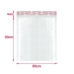 image-50Pcs Bubble Mailers White Poly Bubble Mailer Self Seal Padded Gift Bag Packaging Envelope Bags Book Shipping Package Bag