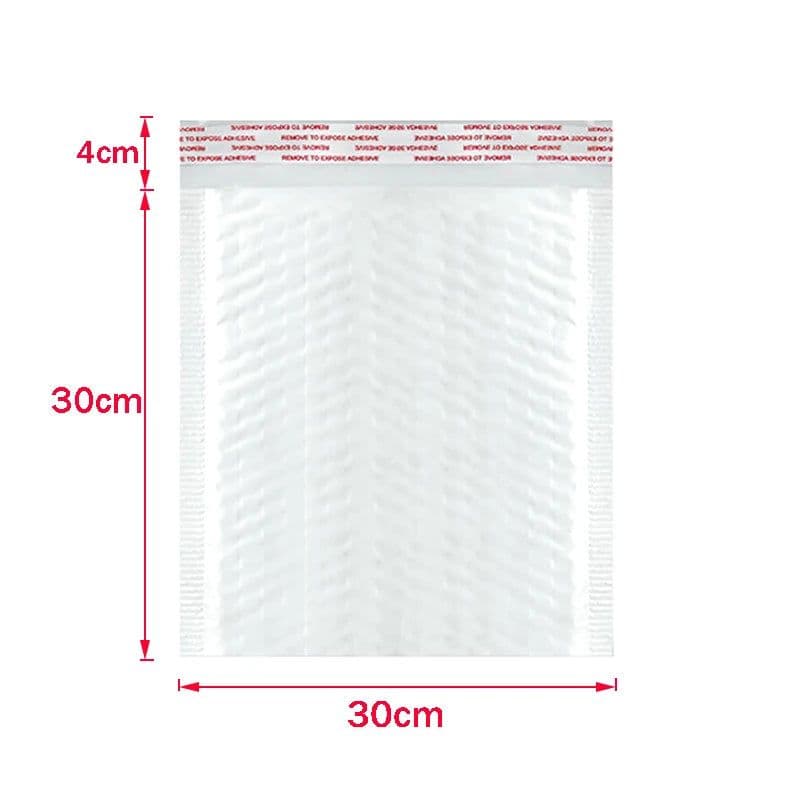 image-50Pcs Bubble Mailers White Poly Bubble Mailer Self Seal Padded Gift Bag Packaging Envelope Bags Book Shipping Package Bag