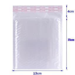 image-50Pcs Bubble Mailers White Poly Bubble Mailer Self Seal Padded Gift Bag Packaging Envelope Bags Book Shipping Package Bag